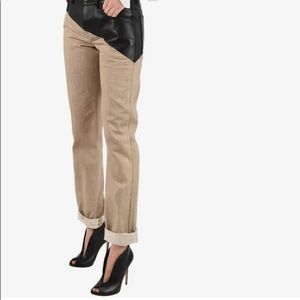 Bottega Veneta Denim Leather Pants